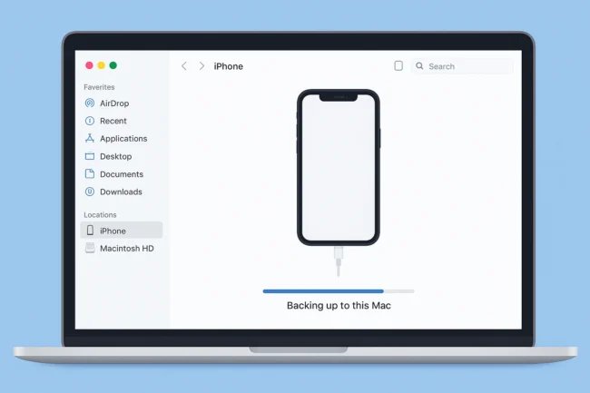 How to Backup iPhone to mac